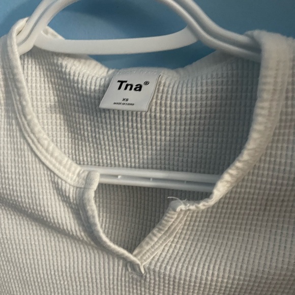Tna waffle knit crop top white - Picture 2 of 3